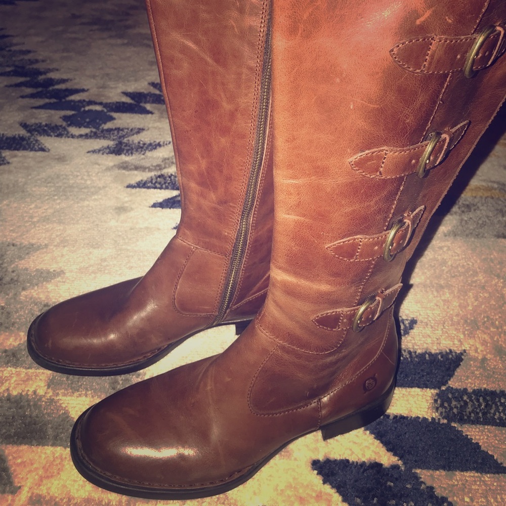 Ladies Born leather knee high boots